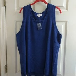 NWT 2x sleeveless sweater